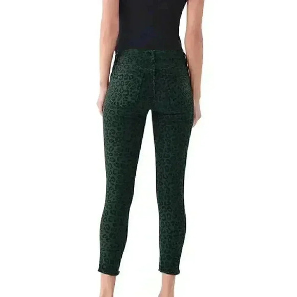 NWT DL1961 Florence Crop Jeans - Snow Leopard-Size 29-Runs Small per review - Picture 2 of 12